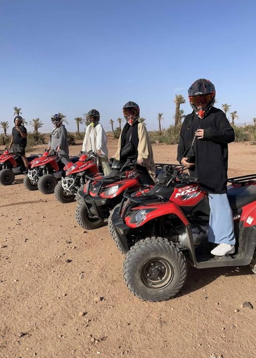 quad marrakech palmeraie désert d'agafay lac lalla takerkoust maroc excursion photo famille