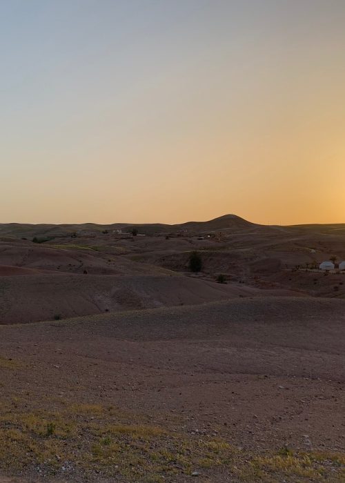 désert agafay marrakech maroc couché de soleil sunset